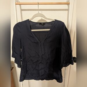 J Crew Silk 3/4 sleeve shirt